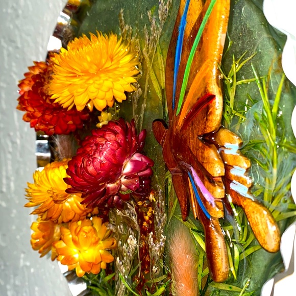 Flowers and Butterfly Wall Hanging - Picture 3 of 6